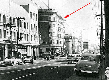 The Gartland Hotel at 16th and Valencia, c. 1958